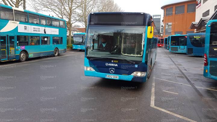 Image of Arriva Beds and Bucks vehicle 3032. Taken by Christopher T at 11.05.21 on 2022.02.14